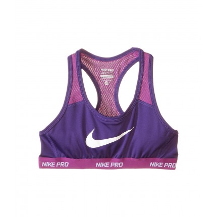 Nike Kids Pro Hypercool Sports Bra (Little Kids/Big Kids) 6PM8466204 Court Purple/Cosmic Purple/White