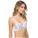 OnGossamer Embroidery Mesh Bump It Up Crop Bustier 6PM8564965 White