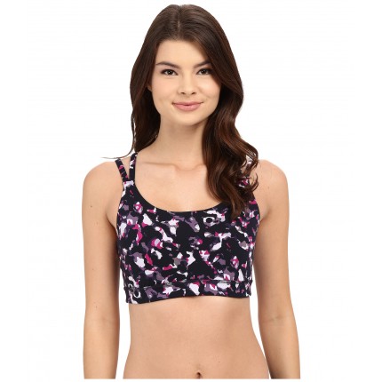 Yummie by Heather Thomson Mesh Panel Sloan Strappy Racer Sports Bra 6PM8677025 Stained Glass