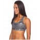 adidas Printed Heather Techfit Molded Cup Bra 6PM8854916 Black Print/Matte Silver