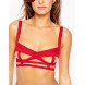 ASOS Zea Cut Out Strappy Caged Satin Underwire Bra AS720374