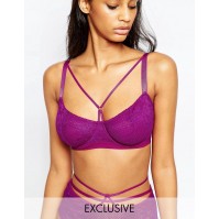 ASOS FULLER BUST Patsy Fishnet Lace Caged Underwire Bra