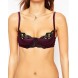 ASOS Leanna Lace Up Satin Half Cup Molded Underwire Bra AS781668
