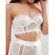 ASOS BRIDAL FAYE Satin & Lace Up Underwire Bustier Bra AS875075