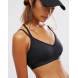 Puma Live Light Support Strappy Back Sports Bra In Black AS875016