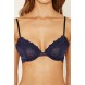 Forever 21 Semi-Sheer Lace Bra F2000152983 navy