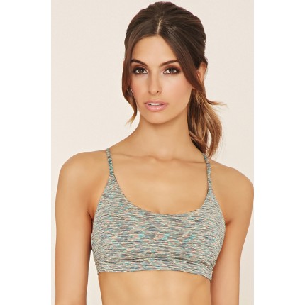 Forever 21 Low Impact - Webbed Sports Bra F2000178201 green/multi
