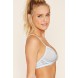 Forever 21 Sheer Lace-Trimmed Bra F2000178564 blue/white