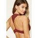 Forever 21 Scalloped Lace Bralette F2000219027 wine