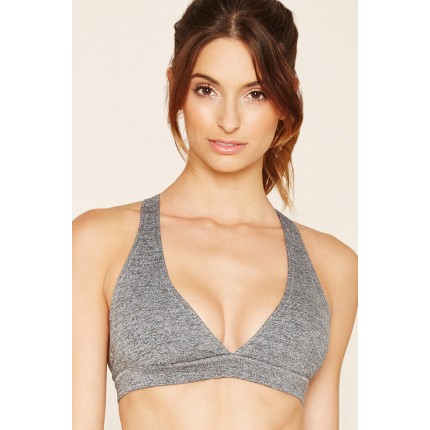 Forever 21 Low Impact - Marled Sports Bra F2000220311 charcoal