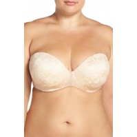 Curvy Couture Strapless Underwire Push-Up Bra (Plus Size)