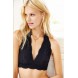 Out From Under Lace Halter Bra UO31011844 BLACK