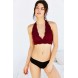 Out From Under Lace Halter Bra UO31011844 MAROON