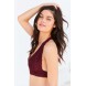 Out From Under Strappy Back Halter Bra UO36837490 BERRY