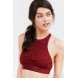 Out From Under Katia Lace High Neck Bra UO37851995 BERRY
