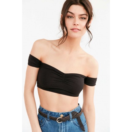 Out From Under Bianca Off-The-Shoulder Bra Top UO38420360a BLACK