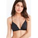 Out From Under Lily Laser-Cut Micro Triangle Bra UO38472742 BLACK