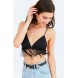Out From Under Fringe Triangle Bra UO38705398 BLACK