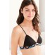 Out From Under Embroidered Band Triangle Bra UO39200043 BLACK MULTI