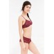 Out From Under Cross Front Bralette UO39240874 BERRY