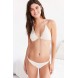 Out From Under Trina Lace Halter Bra UO39576004 CREAM