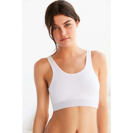 Out From Under Markie Seamless Ribbed Bra UO39740865 WHITE