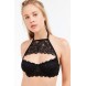 Out From Under Annie Cutout Lace High Neck Bra UO39880430 BLACK