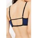 Silence + Noise Front O-Ring Strappy Bralette UO32154031a NAVY