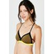 Without Walls Striped Mesh Etta Racerback Bra UO36154474 OLIVE